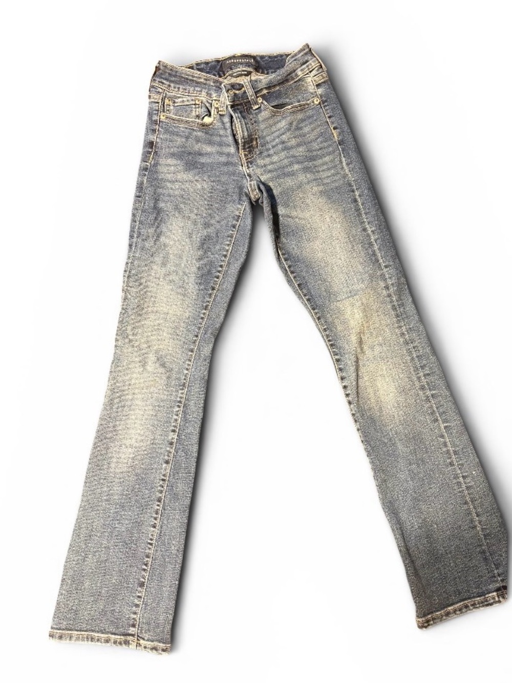 AMERICAN EAGLE Women's Light Wash Mid Rise Bootcut Jeans -SZ00